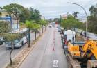 RESISTENCIA: EL GOBIERNO PROVINCIAL AVANZA CON LA PAVIMENTACIÓN DE LA AV. 9 DE JULIO