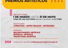 EN MARZO, EL INSTITUTO DE CULTURA ABRIRÁ LAS POSTULACIONES PARA LOS PREMIOS ARTÍSTICOS