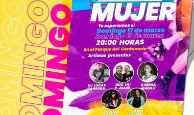 VILLA  ANGELA: ESPECIAL DÍA DE LA MUJER ESTE DOMINGO EN EL PARQUE DEL CENTENARIO