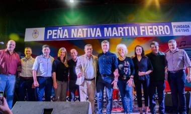 EL GOBERNADOR ACOMPAÑÓ EL 79° ANIVERSARIO DE LA PEÑA NATIVA MARTÍN FIERRO