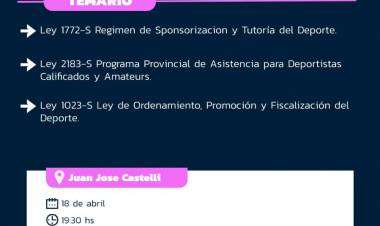 NUEVA CAPACITACIÓN DEL INSTITUTO DEL DEPORTE CHAQUEÑO, ESTA VEZ EN CASTELLI 