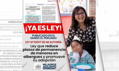 NUEVA LEY EN PERÚ RESCATARÁ LA VIDA DE MENORES EN CENTROS DE ACOGIDA