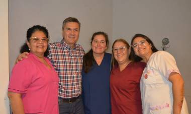 VILLA BERTHET: ZDERO ENTREGÓ ELEMENTOS AL HOSPITAL LOCAL "SEGUIMOS AFIANZANDO EL SISTEMA SANITARIO" EXPRESÓ EL GOBERNADOR