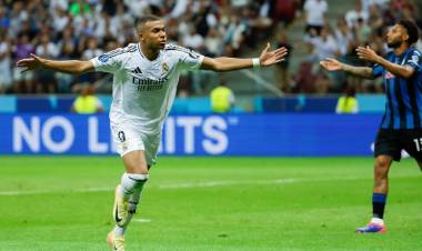 REAL MADRID GANÓ LA SUPERCOPA EUROPEA CON EL PRIMER GOL DE MBAPPÉ