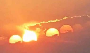 APARECEN SIETE SOLES EN EL CIELO DE CHINA