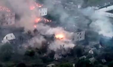 LA DEFENSA AÉREA RUSA INTERCEPTÓ DRONES EN MOSCÚ