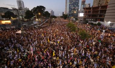 ISRAEL: MANIFESTACIÓN MASIVA Y LLAMADO A HUELGA GENERAL