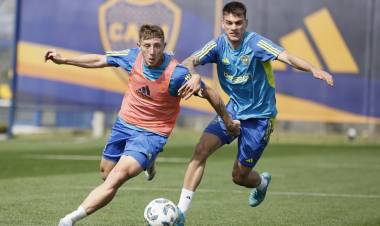 BOCA: CAVANI Y ZENÓN SERÁN TITULARES PERO DIEGO MARTÍNEZ SIGUE CON LAS PRUEBAS