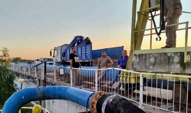 SAMEEP PUSO NUEVAMENTE EN FUNCIONAMIENTO LAS BOMBAS DE TOMA EN PUERTO LAVALLE