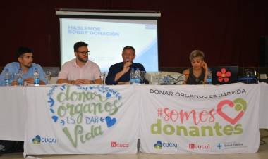 LA LEGISLATURA  Y EL CUCAI RECORREN EL INTERIOR PROVINCIAL PARA CONCIENTIZAR SOBRE LA DONACIÓN DE ÓRGANOS
