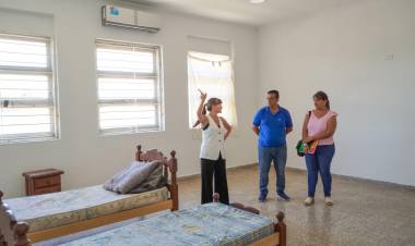 LA EDUVIGIS: LA VICEGOBERNADORA SCHNEIDER VERIFICÓ LOS AVANCES DE OBRAS EN EL CENTRO TERAPÉUTICO
