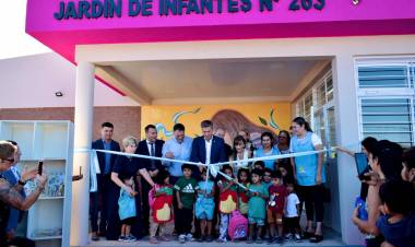 INICIO DEL CICLO LECTIVO DE NIVEL INICIAL: EL GOBERNADOR ZDERO  INAUGURÓ UN NUEVO JARDÍN DE INFANTES EN CORZUELA