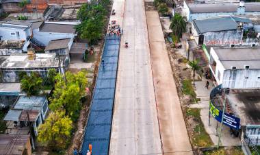 PLAN PROVINCIAL DE URBANIZACIÓN: EL GOBERNADOR ZDERO RECORRIÓ LAS OBRAS DE REPAVIMENTACIÓN DE LA AVENIDA 9 DE JULIO