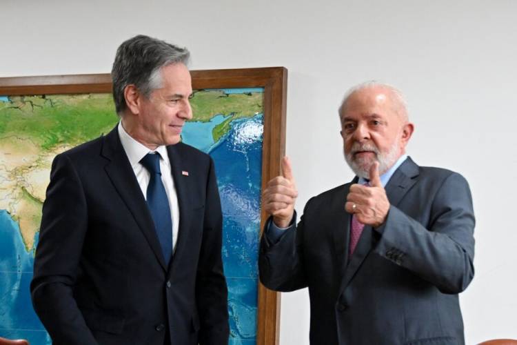 LULA RECIBIÓ A BLINKEN EN MEDIO DE LAS DIFERENCIAS SOBRE LA GUERRA EN GAZA