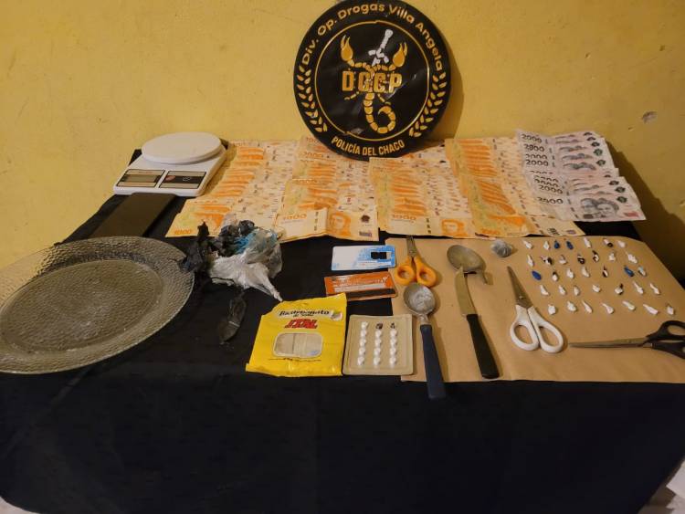 VILLA ÁNGELA: TRAS ALLANAMIENTO INCAUTAN 36 BOCHITAS DE COCAINA