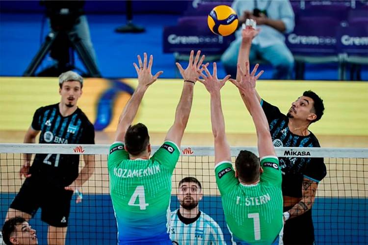 ARGENTINA CAYÓ ANTE ESLOVENIA EN LA LIGA DE NACIONES DE VOLEIBOL