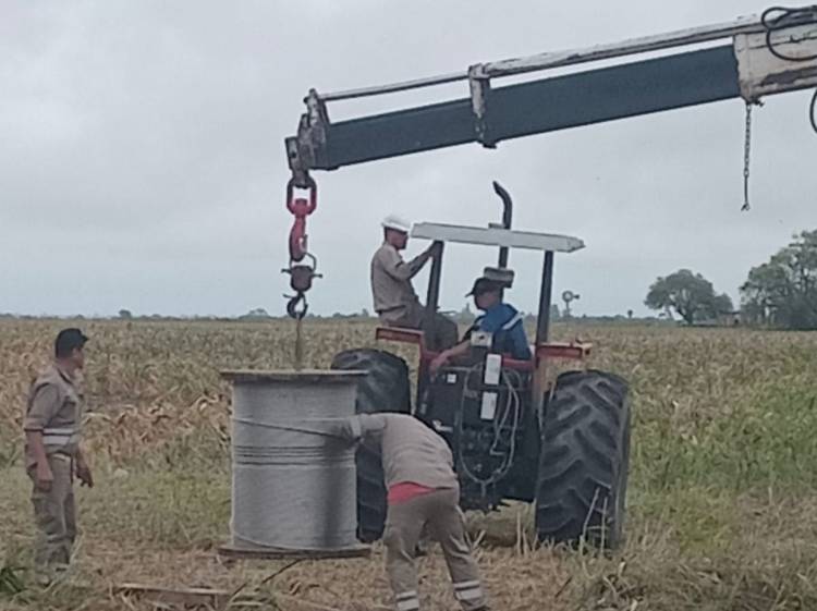 SAN BERNARDO: TRABAJOS DE SECHEEP PARA MEJORAR EL SUMINISTRO ELÉCTRICO EN LA LOCALIDAD