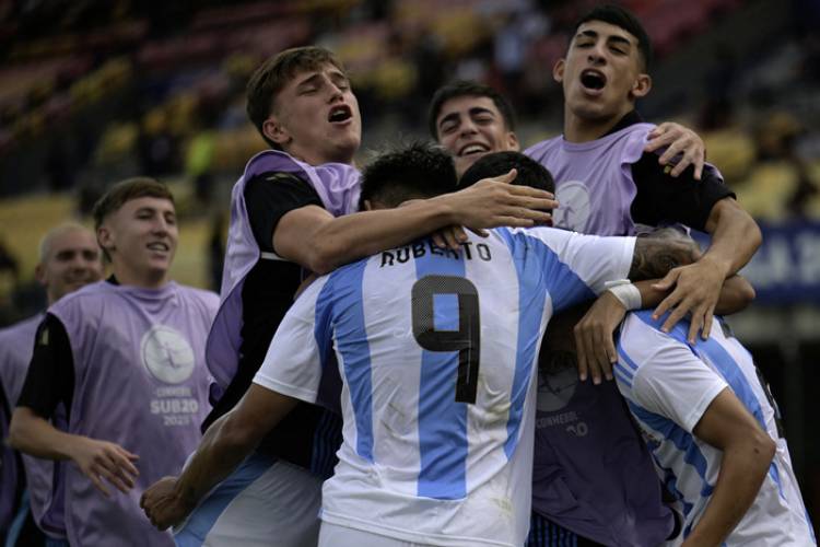 SUDAMERICANO SUB 20: ARGENTINA LE GANÓ A CHILE CON EL CORAZÓN EN LA BOCA