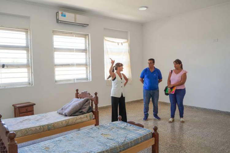 LA EDUVIGIS: LA VICEGOBERNADORA SCHNEIDER VERIFICÓ LOS AVANCES DE OBRAS EN EL CENTRO TERAPÉUTICO
