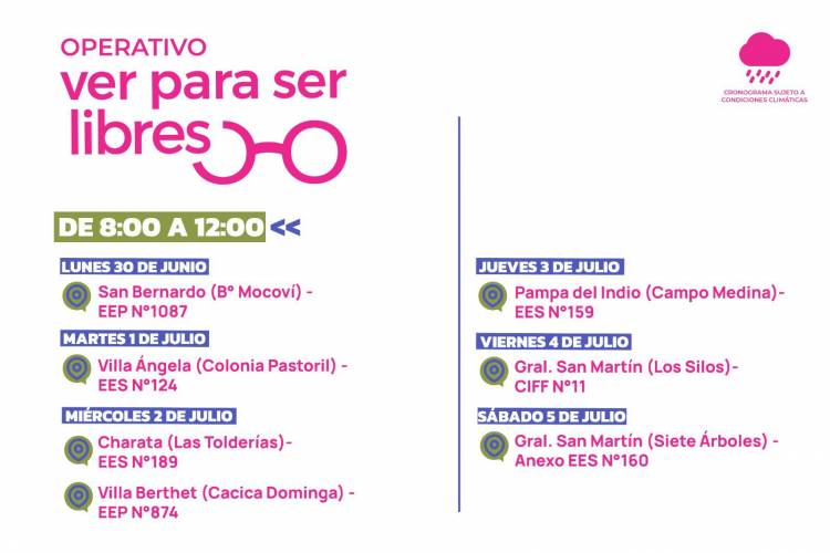 ”VER PARA SER LIBRES”: NUEVO OPERATIVO DESTINADO A NIÑOS DE COMUNIDADES ORIGINARIAS